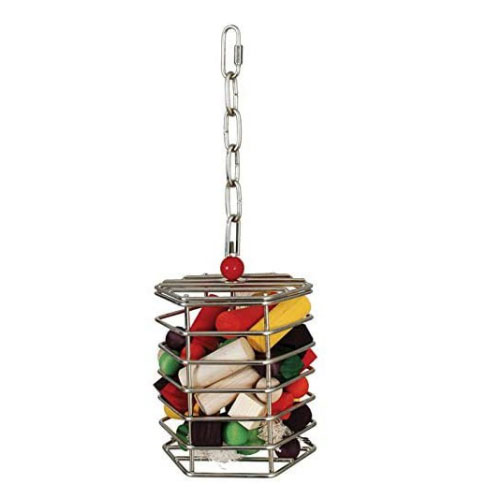 Metal Parrot Foraging Leker
